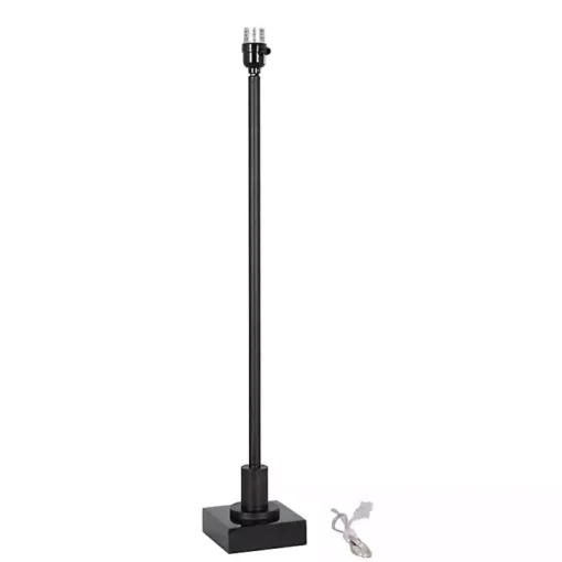 Black Pillar Buffet Lamps, Set of 2