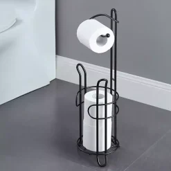 Black Toilet Paper Storage Stand