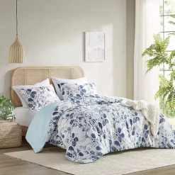 Blue Botanical 3-pc. King Comforter Set