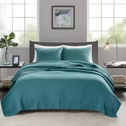 Blue Jaxson 3-pc. Reversible King Coverlet Set