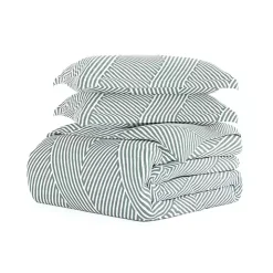 Blue Linear 3-pc. King Duvet Cover Set