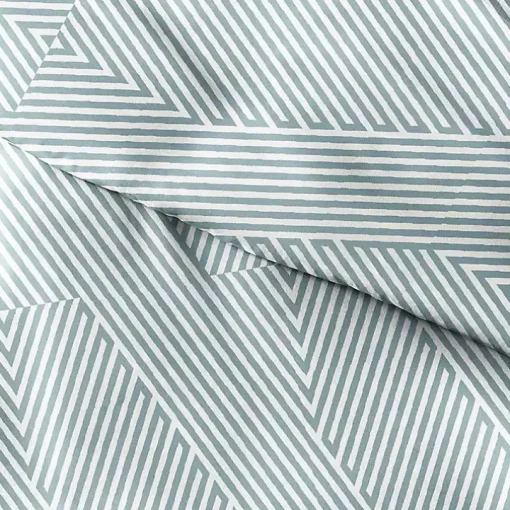 Blue Linear 3-pc. King Duvet Cover Set