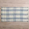 Blue Plaid Leland Scatter Rug