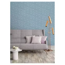 Blue Poplin Peel & Stick Wallpaper