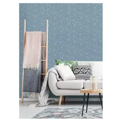 Blue Poplin Peel & Stick Wallpaper