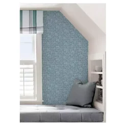Blue Poplin Peel & Stick Wallpaper