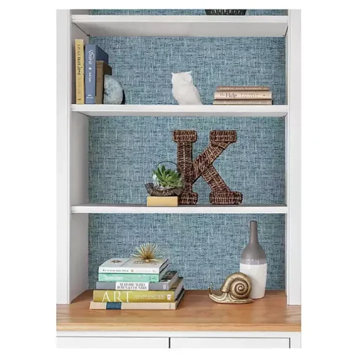 Blue Poplin Peel & Stick Wallpaper