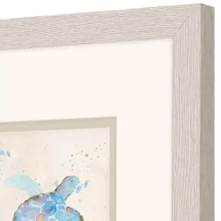 Blue Sea Turtle Frames Art Prints, Set of 2