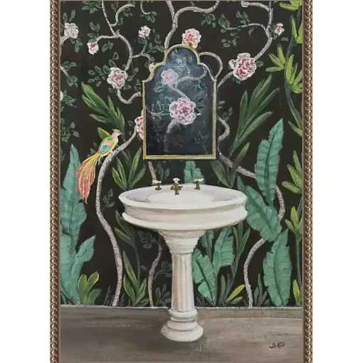 Botanical Bath I Canvas Art Print