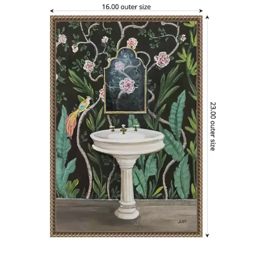 Botanical Bath I Canvas Art Print