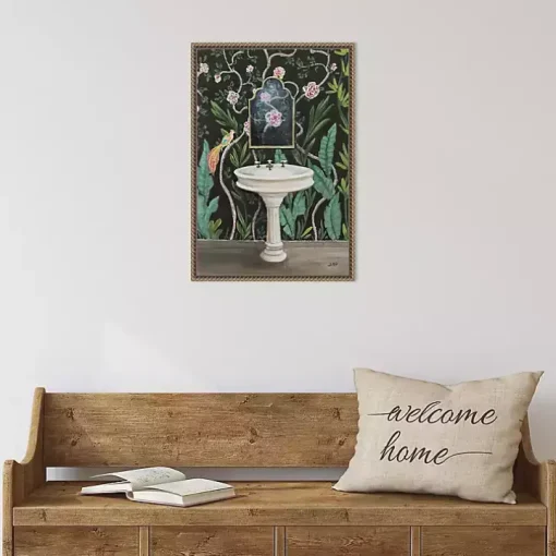 Botanical Bath I Canvas Art Print