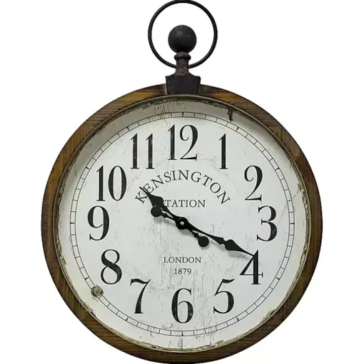 Bronze Kensington Station Pocket Wall Clock