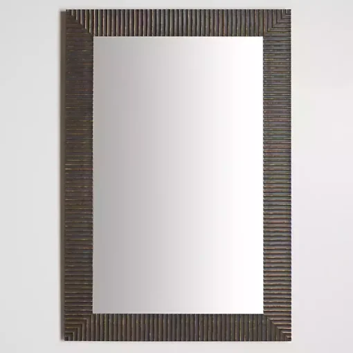 Bronze Ribbed Devin Profile Mirror, 24x36 in.