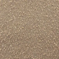 Brown Boucle Modern Storage Bench