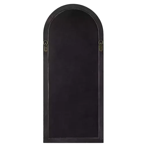 Brown Windowpane Arch Geoffrey Mirror
