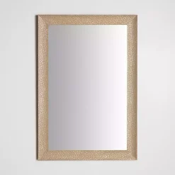 Buff Textured Astrid Profile Mirror