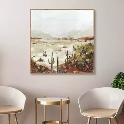 Cactus Canyon Western Framed Canvas Art