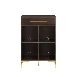 Cadence Gold Record Storage Bookcase