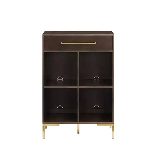 Cadence Gold Record Storage Bookcase