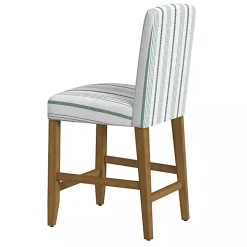 Calypso Striped Upholstered Counter Stool