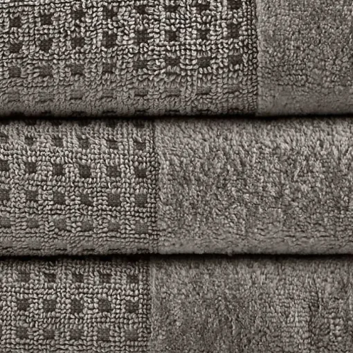 Charcoal 6-pc. Waffle Cotton Bath Towel Set