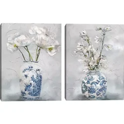 Chinoiserie I & II Canvas Art Prints, Set of 2