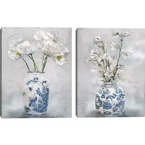 Chinoiserie I & II Canvas Art Prints, Set of 2