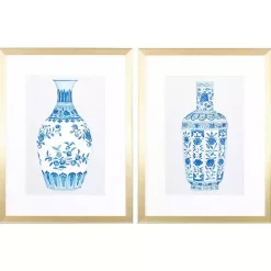 Chinoiserie Vases I Framed Art Prints, Set of 2