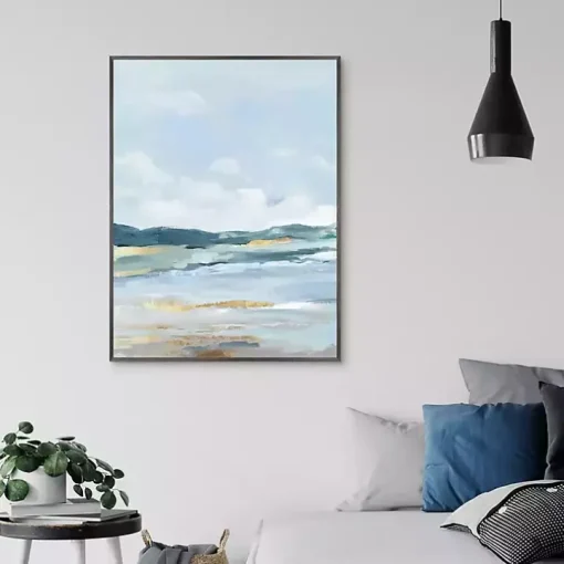Coastal Blue Mountains II Framed Canvas Art Print