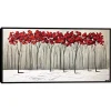 Collision of Seasons Framed Canvas Art Print