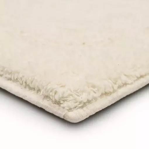 Creme Plush Reversible Cotton Bath Mat, 45 in.