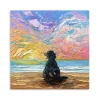 Dachshund Beach Days Canvas Art Print