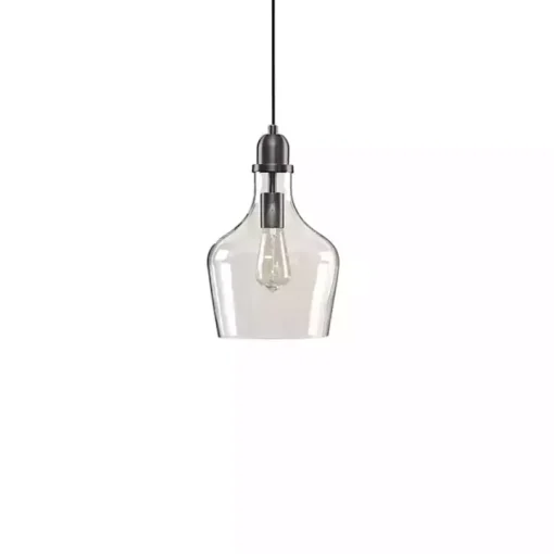 Dark Metal Glass Avalon Pendant Light