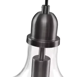 Dark Metal Glass Avalon Pendant Light