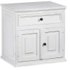 Distressed White Nightstand