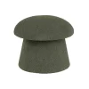 Drak Green Boucle Mushroom Storage Ottoman