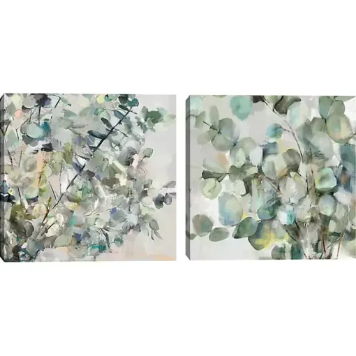 Essential Greens I & II Canvas Art Prints