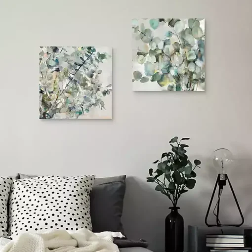 Essential Greens I & II Canvas Art Prints