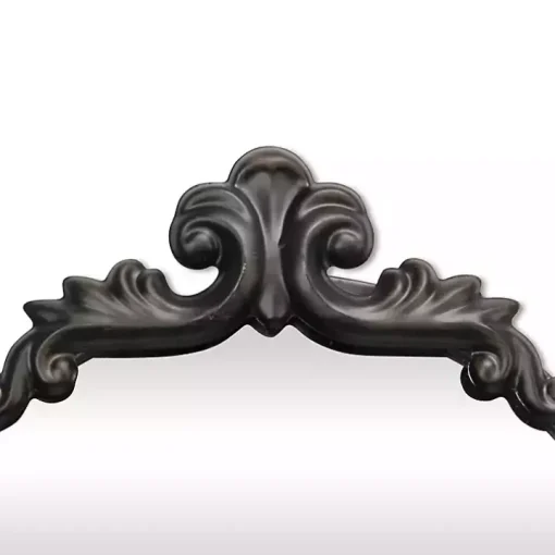 Everlaine Black Modern Victorian Leaner Mirror
