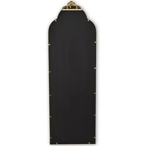 Everlaine Gold Modern Victorian Leaner Mirror