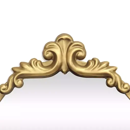 Everlaine Gold Modern Victorian Leaner Mirror