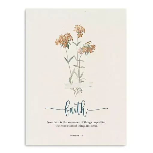 Faith Affirmations Canvas Art Print, 18x24 in.