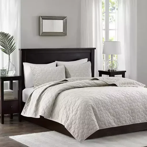 Faux Velvet California King 3-pc. Coverlet Set