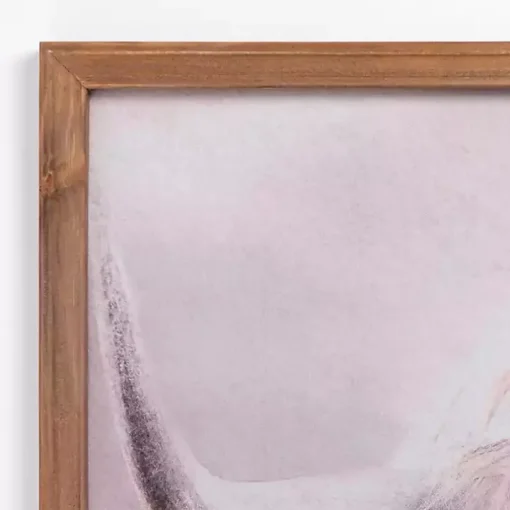 Felt Highland Cow Framed Art Print
