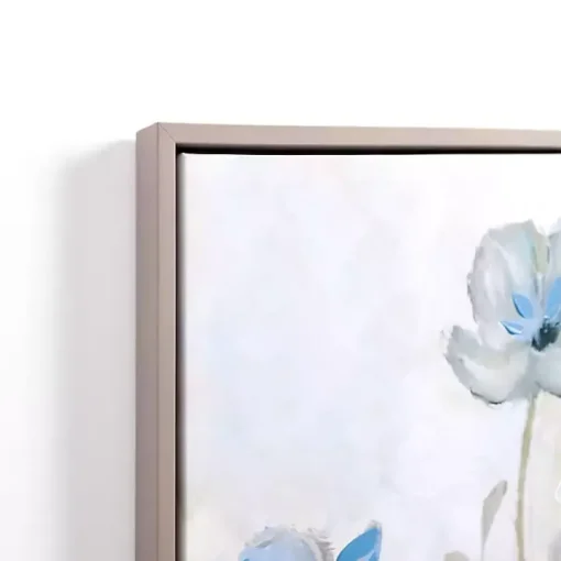 Flower Field Framed Canvas Art Prints, Set of 4