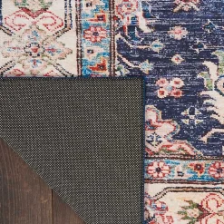 Fulton Navy Medallion Runner, 2x7