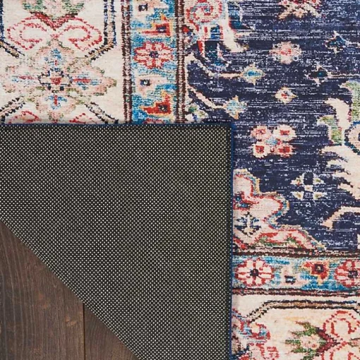 Fulton Navy Medallion Runner, 2x7