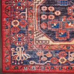 Fulton Red Botanical Area Rug, 5x7