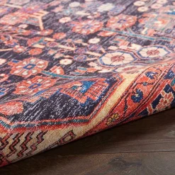 Fulton Red Botanical Area Rug, 5x7