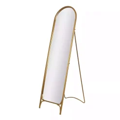 Gold Metal Arch Leaner Mirror